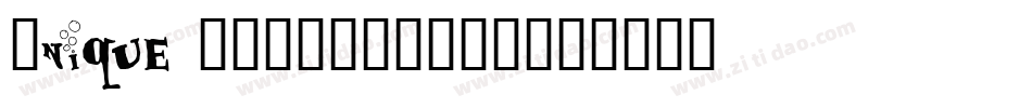 Unique BOLDITALIC字体转换